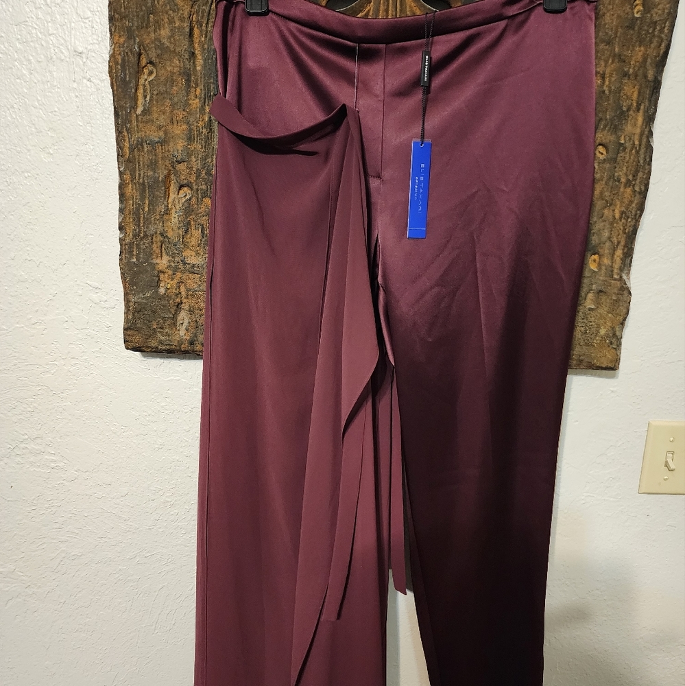 Elie tahari satin overlay pants size 14